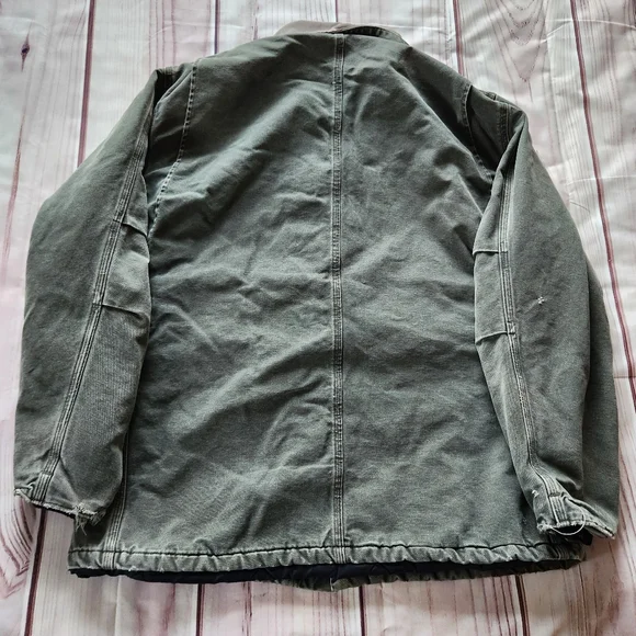 Carhartt Vintage Chore Coat C26 MOS Moss Green | Men's Size XLT - Picture 6 of 13